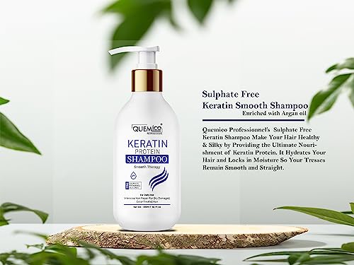 Image of Sulphate Free Keratin Smooth Shampoo For Dry and Frizzy Hair | No sulfate, Parabens & Silicones, 300ml (Pack of 1)