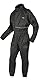 A-Pro Motorcycle Motorbike Waterproof Full Body One pc Rain Suit Scooter Black L