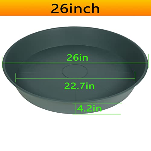 Bleuhome Piattino Per Piante Da Giardino (66 Cm, Verde) - 2