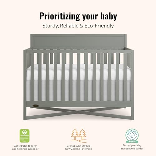 Image of Dream On Me Owen 5-in-1 Convertible Full Size Baby Crib, GREENGUARD Gold