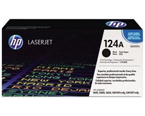 HP Color Laserjet 1600 (Q6000A)   Tóner original de HP (2500 páginas), color negro