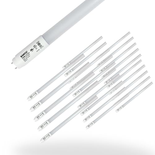 Satco S11916 18.5 Watt, T8 LED; 4000K; Medium Bi Pin Base; 50000 Average Rated Hours; 120-277 Volts; Type B; Ballast Bypass; Double Ended Wiring, 25-Bulbs