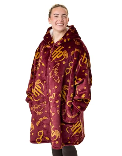 Harry Potter Sudadera con Capucha Tipo Manta portátil para Mujer