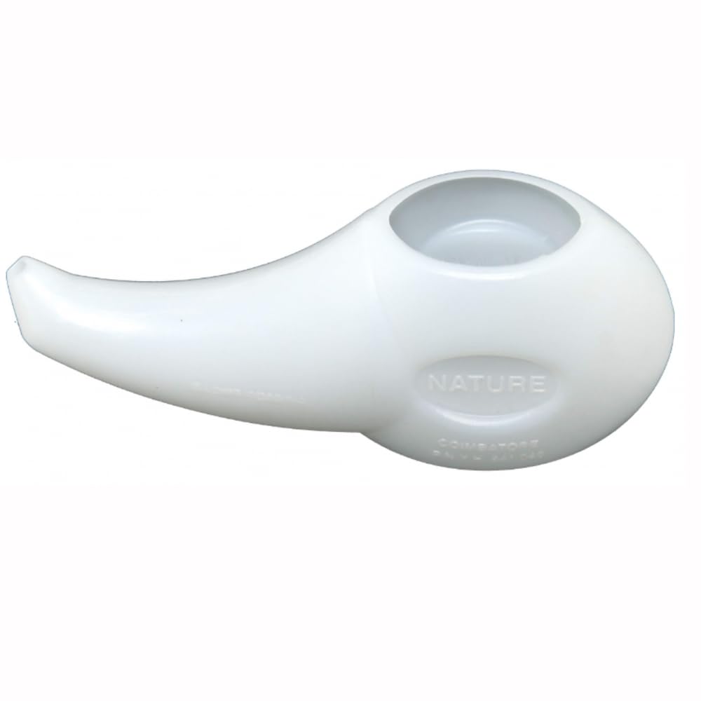 Neti Pot for Nasal Cleansing | Handy Compact & Travel Friendly White Jala Netipot with Instructions Leaflet - 1pcs-image-7
