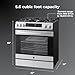Kenmore 2276843 5.6 cu. ft. Front Control Gas Range Oven with 5 Burners - Fan Convection, Air Fry, Self Clean, Turbo Boil+, Chrome Racks, Cast Iron Grates, Wok Ring, LP Kit - Stainless Steel