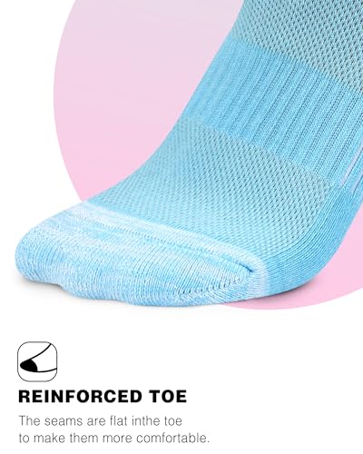 Image of Ankle Socks Womens Athletic Running Comfort Cushioned 3 /5 /6Pairs