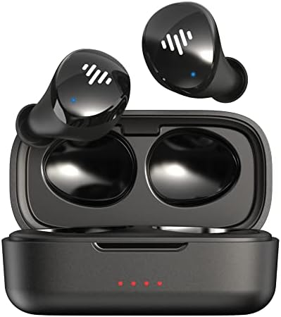 iLuv myBuds Wireless Earbuds, Bluetooth 5.3, Built-in Microphone, 20 Hour Playtime, IPX6 Waterproof Protection, Compatible with Apple & Android, Includes Charging Case & 4 Ear Tips, TB100 Black