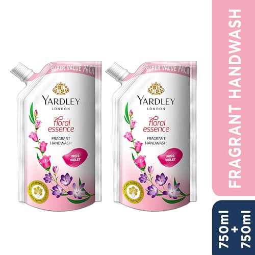 Yardley London Floral Essence Fragrant Handwash| Infused with Natural Floral Actives| Iris & Violet| Germ Protection| For Soft & Fragrant Skin|... - Image 3