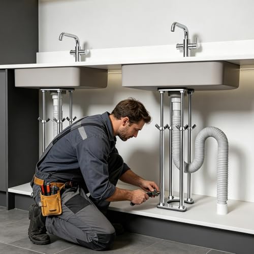 Support de montage encastré pour évier de cuisine et lavabo - 3