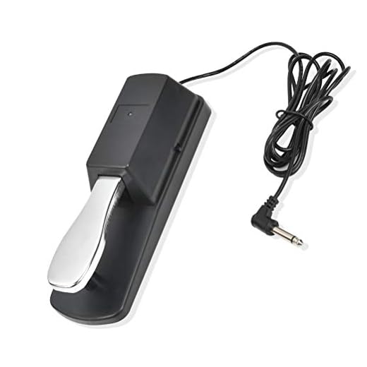 Sustain Pedale, Ammortizzatore Sustain Pedale, Universale Sustain Pedale con Azione Stile Pianoforte, Universale Tastiera Pedale Professionale 6,5 mm Foro Rotondo per Pianoforte Elettronico