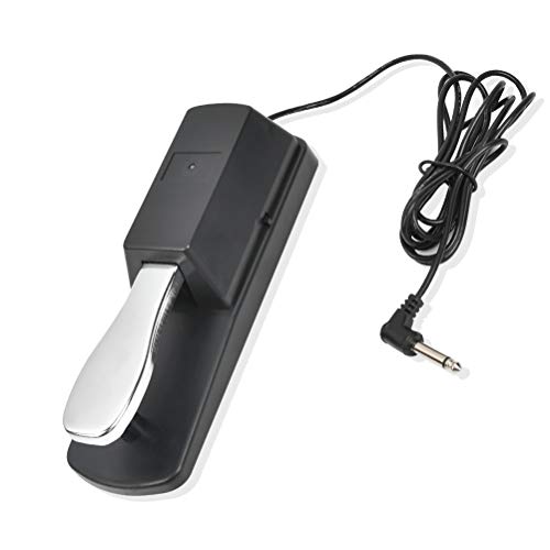 Sustain Pedal for Keyboard - Piano Sustain Pedal Universal Damper Foot Pedal for Digital Piano, MIDI Keyboard, Electronic Organ Synthesizer, Yamaha, Casio, Roland, Korg and More