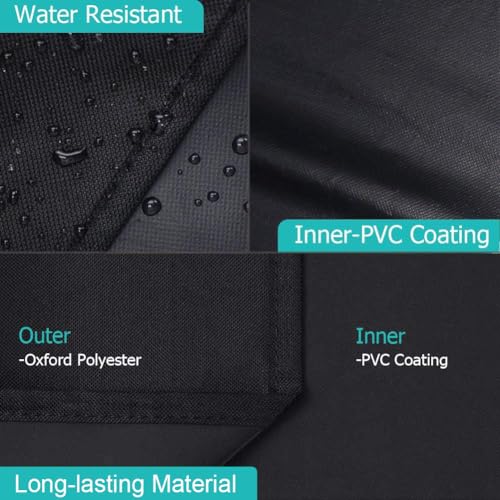 i COVER Grill Cover for Oklahoma Joe's Longhorn Combo Charcoal Gas Smokers & Grills Protection Heavy Duty Waterproof Patio Outdoor Canvas Barbeque BBQ Smoker Covers by i COVER - Image 4
