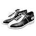Price comparison product image Men's Women's Bowls Shoes, Genuine Leather Lightweight Breathable Bowling Trainers Indoor Outdoor Non-Slip Sneakers,White,37