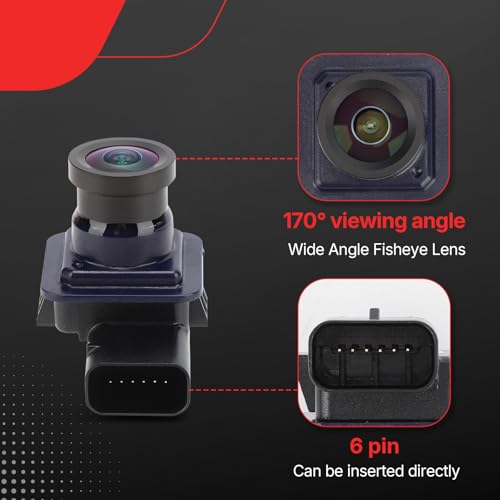 EB5Z-19G490-A Rear View Park Assist Backup Camera Compatible with 2011-2015 Ford Explorer Parking Assist Camera Replace# BB5Z-19G490-A (EB5Z-19G490-A)