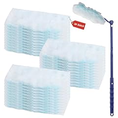 30 Pezzi Piumino Cattura Polvere, compatibili con Swiffer Duster Piumini Catturapolvere, Ricariche per Spolverino Duster, Duster Ricariche per Spolverini per Casa, Ufficio, con 1 Manico