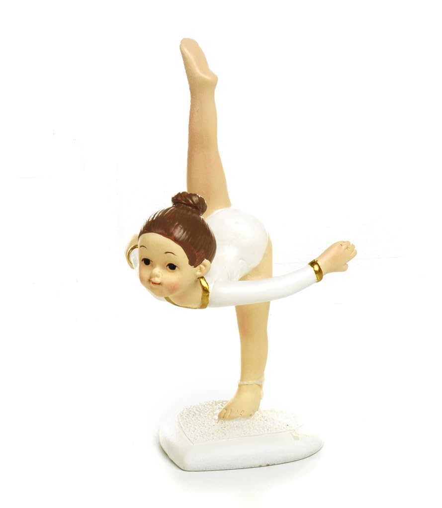 Bomboniera Comunione Bambina Cresima Compleanno Ginnastica Artistica in Resina 4 Pezzi cm. 11,5