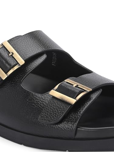 Image of San Frissco Men's Sandals with Open Toe Strap Slip On Chappal | Perfect Fit for Summer and Rainy Season Easy to Walk Slipper for Festive Occasion | Stylish Lightweight Trendy Floaters