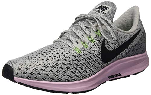Nike Women's Air Zoom Pegasus 35 VAST Grey/Black-Pink Foam -Lime Blast 11.0
