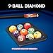GSE Games & Sports Expert Deluxe Heavy Duty Solid Wood Billiard 8-Ball Triangle or 9-Ball Diamond Pool Ball Racks for 2-1/4
