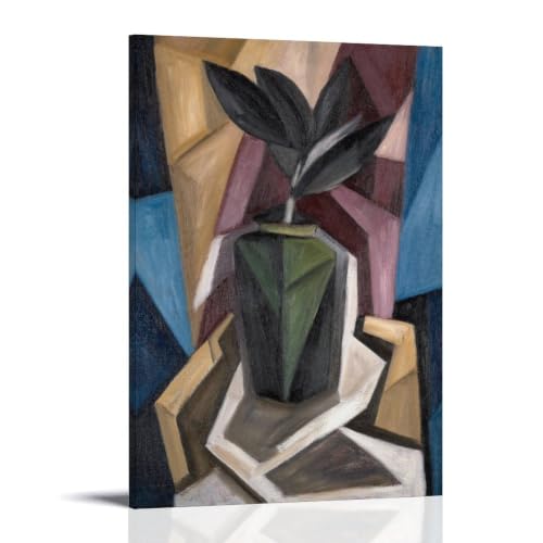 Tableau cubiste Nature Morte de Marsden Hartley 30x45cm avec cadre en bois pour chambre