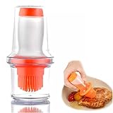 【Materiales de alta calidad】 La botella de aceite está hecha de plástico resistente y el cepillo está hecho de silicona de grado alimenticio. Es resistente y duradero, lo que es inofensivo para la salud y la naturaleza.