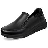 [SOARHOPE] メンズ 革 スリッポン ビジネス スニーカー 立ったまま履ける 手を使わずに履ける ウォーキングシューズ ローファー 紳士靴 カジュアル 紐なし 歩きやすい 通勤 黒 白