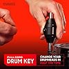 Evans Pull Cord Drum Key - Fully Mechanical Three Head Drum Key - Keys for Tuning Drums - Drum Accessories - Drummer Gifts #1