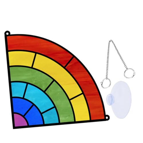 ABOOFAN Adorno Colgante en Forma de Abanico para el hogar atrapasol Colgante decoración de Pared acrílica en Forma de Abanico el Patio Home Decor Ornamento decoración Mural Sector Acrílico