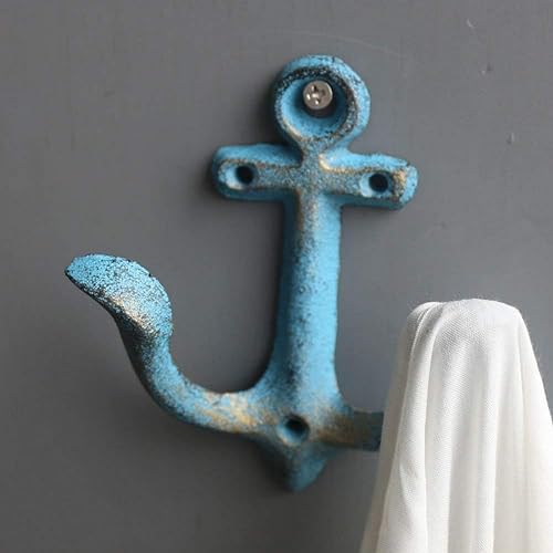 Maritime-Decoration-Wardrobe-Antique-Cast-Iron-Wall-Hooks-Coat-Hooks-Anchor-Double-Hooks-Wall-Coat-Rack-Vintage-Garden-Hooks-3-Pack Maritime Decoration Wardrobe Antique Cast Iron Wall Hooks Coat Hooks Anchor Double Hooks Wall Coat Rack Vintage Garden Hooks 3 Pack