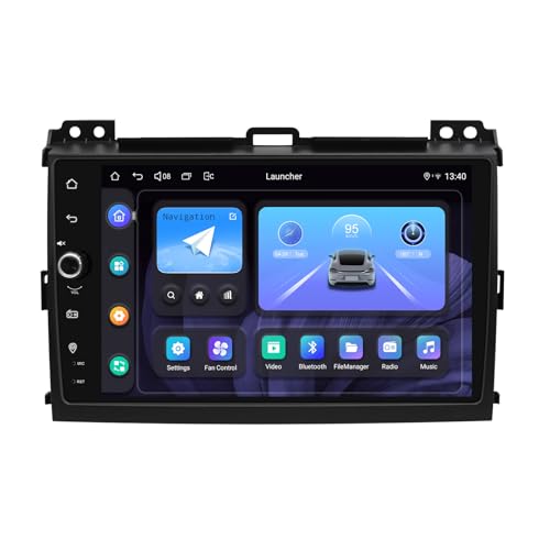 JOYING Car Stereo for Toyota Land Cruiser Prado120 & Lexus GX470 2004-2009, 9 Inch Car Radio Touchscreen with Carplay & Android auto, Volume Knob, 4GB+64GB(JY-TT158N4)