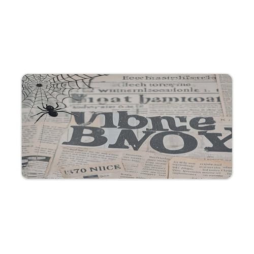 Black Spider Web Desk Mat Grande Antideslizante miniatura 1