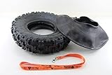  Nitro Motors Reifen mit Schlauch für Quads 4.10-6 Tyre X Profil Pocket Dirt Bike Quad ATV + Gratis Schlüsselanhänger Lanyard