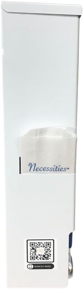 Sanitary Napkin and Tampon Dispenser Prefilled Free Vending White Metal
