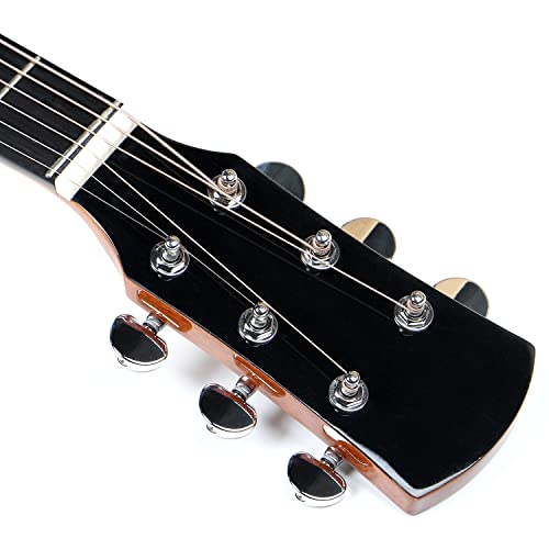 MEIeynt 41 Pouces Débutant Guitare Acoustique Cutaway Guitarra Starter Kit avec Gig Bag Strap Cordes Strap Tuner Picks… - Les Beatles, Paul McCartney, John Lennon, RIngo Starr, George Harrison MEIeynt 41 Pouces Débutant Guitare Acoustique Cutaway Guitarra Starter Kit avec Gig Bag Strap Cordes Strap Tuner Picks… – Image 6