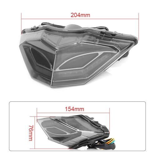 Trasero parada luz luces traseras de motocicleta freno DRL intermitente 300 2015 3