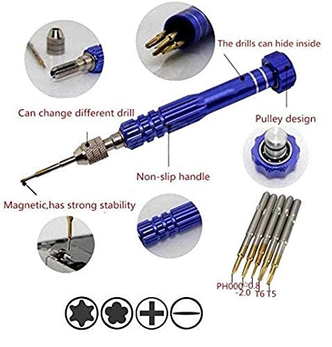 Sky-Tool kit 5 in 1 For All Mobiles Repair Screwdriver Set With 4 Mobile Opener, 1 Stick for Mobile Repairing and Set of 3 Metal Openers for Mobile Phone and Gadget Repairing Supporting Tools