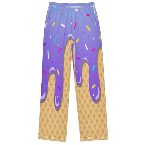 Boys' Pants Medium Orchid Ice Cream Joggers Long Bottoms Trousers Sweatpants with Pockets Size 6-14