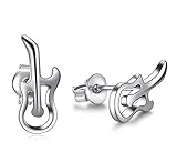Matériau : alliage 1 Paire de Boucles d\'oreilles Simple Modèle de Guitare Boucles d\'oreilles Bouton Accessoires pour Bijoux re