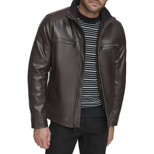 Calvin Klein Men's Everyday Essential Faux Leather Jacket2