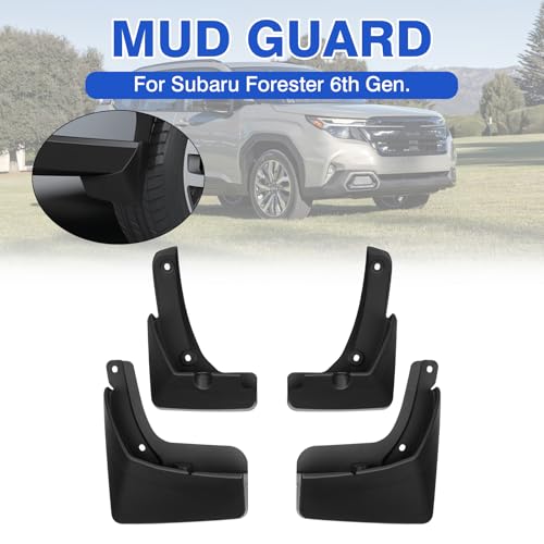 Image of Autorder Mud Flaps Splash Guards for 2025-2026 Subaru Forester Accessories Mudflap Fender Flares Front and Rear Mud Guard Set 4PCS