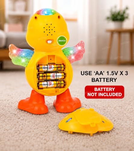 Image of Zest 4 Toyz Musical Dancing Duck with Lightning Effect, Real Dancing Action and Music (Dancing Duck)
