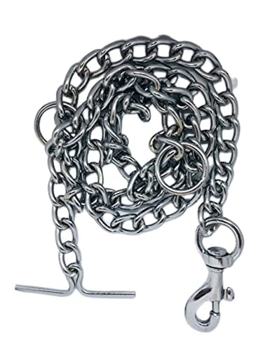 Pet Guard Heavy Weight Stainless Steel Long Chain for Dogs, Cats Or Animals Silver Chain No(L - 60 inch) Weigth 950 Grams92 (B09V3573YG) Amazon Price History, Amazon Price Tracker