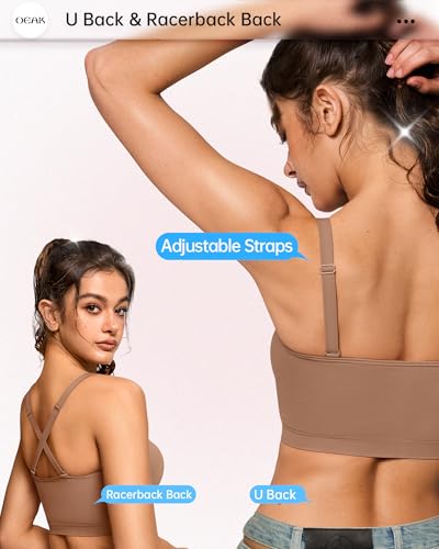 OEAK Bralettes for Women with Support Comfortable Wireless Bras Seamless Bralette No Underwire Bra Cute Everyday Tshirt Bras Sienna XXL2