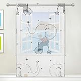 Occasion : rideaux transparents pour cuisine, chambre d'enfant, chambre, salon, salle à manger, etc.