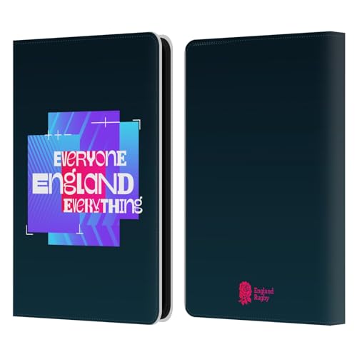 Étui Portefeuille Kindle 11th Gen 2022 Cuir England Rugby Union Noir