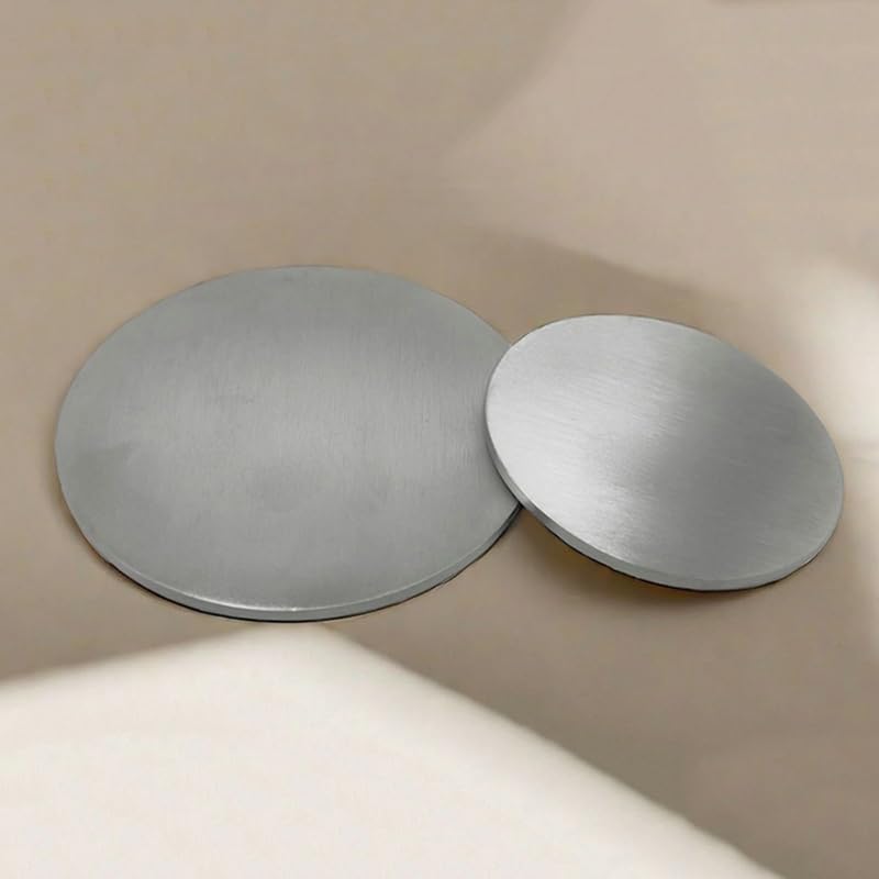 4 Piece/1 Piece 304 Stainless Steel Circular Plate Flat Brushed Metal Polished Board Round Sheet Plates Laser Cutting Sheet (1 Piece-2.5X300MM)