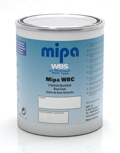 MIPA 2-Schicht Wasserbasislack Metallic Autolack WBC Lack 1 Liter FARBWUNSCH
