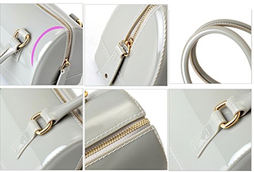 Girls Jelly Mini Candy Handbag Crossbody Shoulder Bags For Summer (Grey) #TOP5
