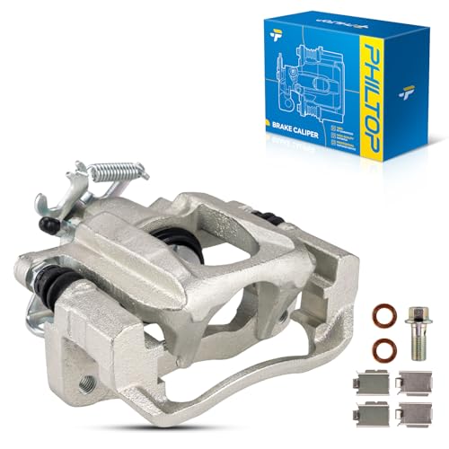 Image of PHILTOP 18B5081 Rear left Disc Brake Caliper Assembly Chrysler Dodge For Town & Country 2008-2012, Grand Caravan 2008-2012, Routan 2009-2012, C /V 2012-2012, 18-B5081 Rear left Driver Side
