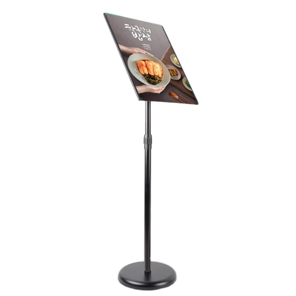 Soporte para Carteles Ae de Alta Resistencia: Expositor Ajustable de plástico Corrugado, Adecuado para menús de Tiendas y Servicios de restauración, así como para Carteles promocionales, apt